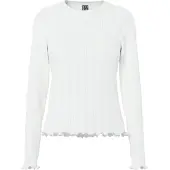 Pieces Top A Maniche Lunghe | Bianco | L