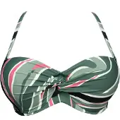 SugarShape Top per bikini 'Mambo' abete / verde chiaro / nero
