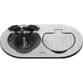ORNO Presa ermetica OR-GM-9046/G, doppia, comando, 2x230V, IP55