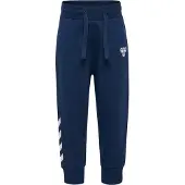 Hummel Pantaloni blu scuro / bianco