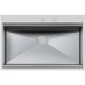 Foster Milano Lavello montato su piano Rettangolare Acciaio inox