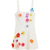 Desigual , Vestito a pannelli floreali Tyler McGillivary, Cotone, XL