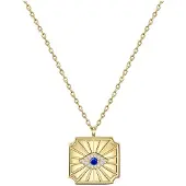 Glanzstücke Collana zappiro / giallo oro / trasparente