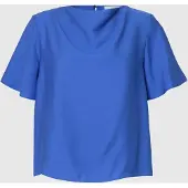 Selected Top A Maniche Corte Donne Blu 34