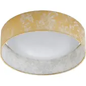 Briloner Lampada da soffitto, tessuto, oro, rotonda, diametro 32 cm