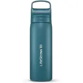 LifeStraw Go Laguna Teal GOST-530ML-TEAL Stainless Steel, bottiglia con filtro a 2 fasi, 530 ml