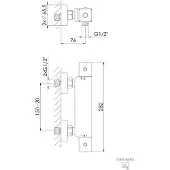 Steinberg Série 342 Thermostat apparent, pour douches, 3423200BG, 3423200BG