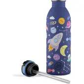 24Bottles Borraccia 'Kids Urban' blu notte / giallo / lilla / rosa
