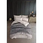 L'essentiel Maison , Begonvilla- EPJ0441, Grigio, Copriletti, 65% cotone / 35% poliestere