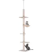 PawHut Riposo per gatti e tiragraffi D30-209CW - A