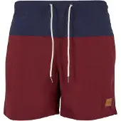 Urban Classics Pantaloncini da bagno navy / borgogna