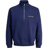Jack & jones Felpa Con Mezza Zip