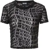 Versace Jeans Couture Top in tulle logato