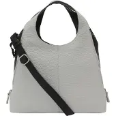 VOi Boston Kirsten Borsa a spalla Vera Pelle 32 cm grigio