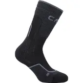 CMP Trekking Sock Wool Mid Calze da trekking (39-42, nero/grigio)