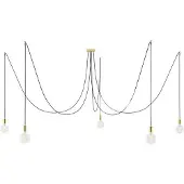 Creative Cables Lampada A Sospensione Spider 5 Falls