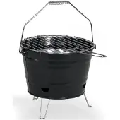 Livoo Portable charcoal barbecue - - DOC327N - Stainless steel - Cooking surface ø27 cm - Height 24 cm
