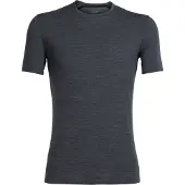Icebreaker Anatomica S/S Crewe Intimo lana merinos Uomo (S, grigio)