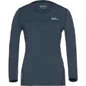 Jack Wolfskin Sky Thermal Long Sleeve Midnight Sky Taglia: XS | Maglie Sportivi Outlet | Donna