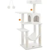 Feandrea Tiragraffi Per Gatti, 143 Cm, Torre Per Gatti, Multilivello