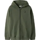 Name it Giacca di felpa 'NKMVimo' verde scuro
