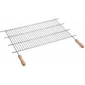 Sauvic Griglia Per Barbecue Con Manici In Legno 100x50 Cm