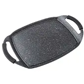 Supreme Piastra Piana In Pietra Di Alluminio Fuso 38x28 Cm