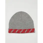 Fendi Cappello FF in lana con monogram jacquard