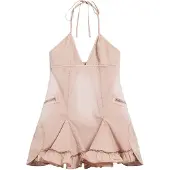 Desigual , Abito corto in pizzo, Cotone, Rosso, S