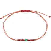 Pilgrim Braccialetto 'Birthstones' verde / rosso