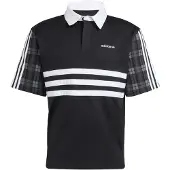 Adidas Polo Tartan Regular Rugby Polo uomini - Nero - EU M