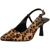 Buffalo Décolleté sling 'Willow' marrone / cognac
