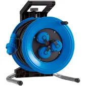 Hedi K325NTD, tamburo per cavi professionale Plus, 320, 25 metri, 3x1,5 mm², per uso esterno