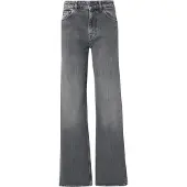Selected Jeans A Gamba Ampia Donne Grigio 29
