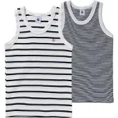 Petit Bateau Maglietta intima blu notte / bianco