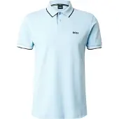 BOSS per uomo. 50506193 Polo Paul blu pastello (S), Casual, Cotone, Manica corta