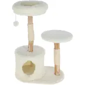 Kerbl Kratzbaum Lucia Farbe Weiß mit Sisal umwickelt