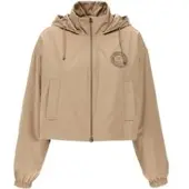 Fendi Giacca crop in nylon con logo