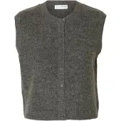 Selected Gilet A Maglia Donne Grigio M