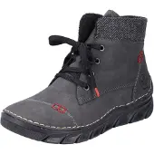 Rieker Stivaletto stringato grigio scuro / rosso