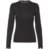 Vero Moda Maglietta A Manica Larga Con Collo Alto Rosa