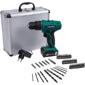 Vonroc Trapano avvitatore a batteria 12V | 46 accessori e custodia