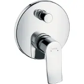 Hansgrohe Mitigeur monocommande de baignoire Metris encastré, 31493000, 31493000