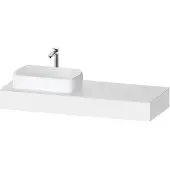 Duravit Console Collection One, 1400x550x170mm, avec découpe à gauche, QA4803018180000, QA4803018180000