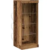 vidaXL LED Credenza Altholz 41 x 37 x 100 cm Holzwerkstoff