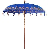 vidaXL Ombrellone balinese blu 215 x 215 x 260 cm