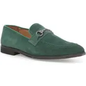 Melluso Mocassino uomo in camoscio verde u0741z