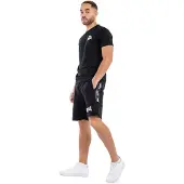 Lonsdale Pantaloni 'Scarvell' nero / bianco