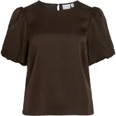 Vila Viellette Round Neck Top A Maniche Corte