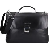 Bugatti Romano Valigetta Vera Pelle 40 cm Vano porta PC nero